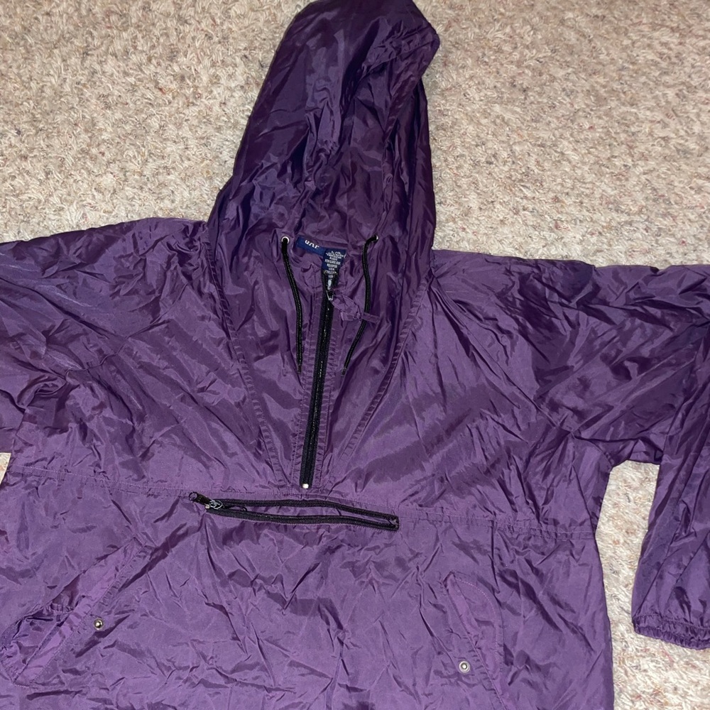 Nice Deep Purple Hipster Gap Windbreaker Jacket A… - image 7